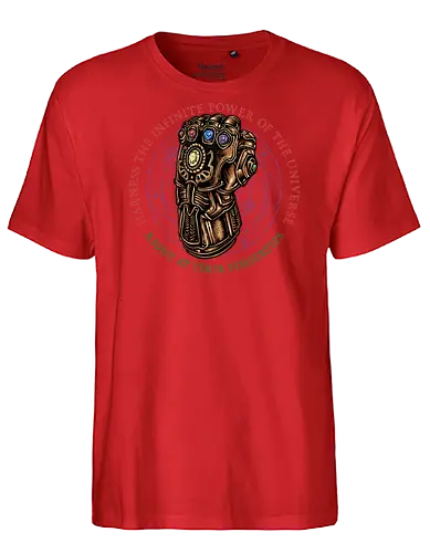 The Infinite Power of the Universe - Movie, film, superhero, villain, comics, comic, character, action, sci-fi, science fiction - Fairtrade T-Shirt