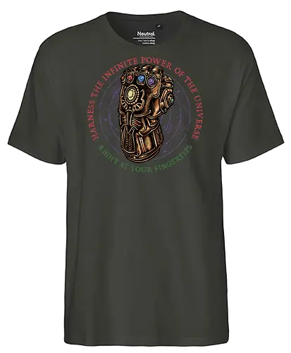 The Infinite Power of the Universe - Movie, film, superhero, villain, comics, comic, character, action, sci-fi, science fiction - Fairtrade T-Shirt