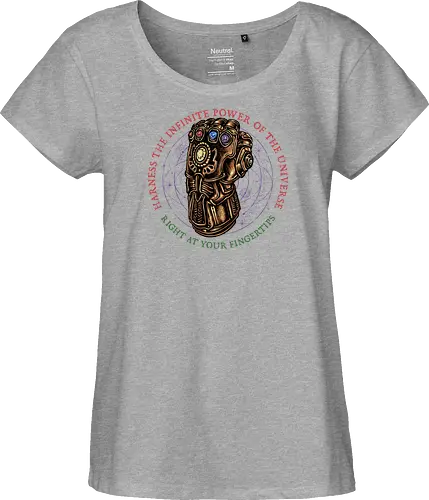 The Infinite Power of the Universe - Movie, film, superhero, villain, comics, comic, character, action, sci-fi, science fiction - Fairtrade Girl Shirt