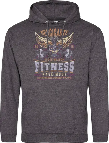 Nergigante Fitness - hunting, monster hunter world, nergigante, gamer, gaming, video games, iceborne, palico, wyvern, monster hunter rise, monster hunter wilds, furious rajang, pukei pukei, wilds ascendance - Standard Hoodie