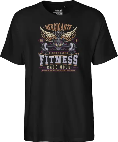 Nergigante Fitness - hunting, monster hunter world, nergigante, gamer, gaming, video games, iceborne, palico, wyvern, monster hunter rise, monster hunter wilds, furious rajang, pukei pukei, wilds ascendance - Fairtrade T-Shirt