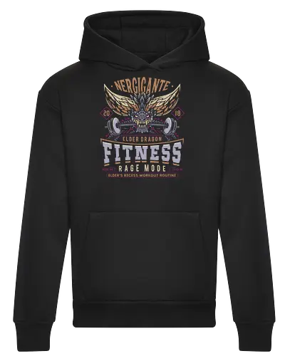 Nergigante Fitness - hunting, monster hunter world, nergigante, gamer, gaming, video games, iceborne, palico, wyvern, monster hunter rise, monster hunter wilds, furious rajang, pukei pukei, wilds ascendance - Heavyweight Hoodie