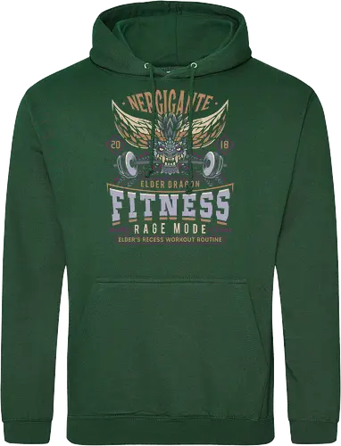 Nergigante Fitness - hunting, monster hunter world, nergigante, gamer, gaming, video games, iceborne, palico, wyvern, monster hunter rise, monster hunter wilds, furious rajang, pukei pukei, wilds ascendance - Standard Hoodie