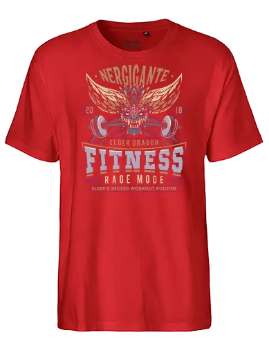 Nergigante Fitness - hunting, monster hunter world, nergigante, gamer, gaming, video games, iceborne, palico, wyvern, monster hunter rise, monster hunter wilds, furious rajang, pukei pukei, wilds ascendance - Fairtrade T-Shirt