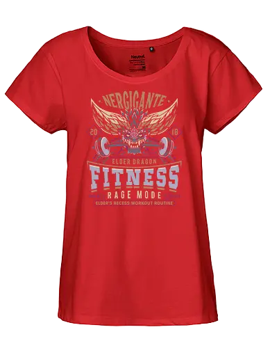 Nergigante Fitness - hunting, monster hunter world, nergigante, gamer, gaming, video games, iceborne, palico, wyvern, monster hunter rise, monster hunter wilds, furious rajang, pukei pukei, wilds ascendance - Fairtrade Girl Shirt