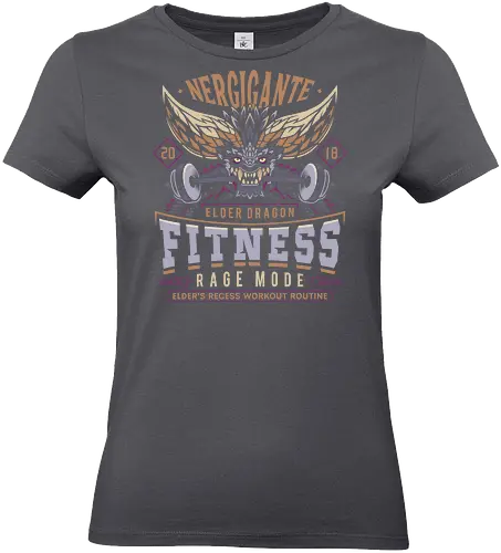 Nergigante Fitness - hunting, monster hunter world, nergigante, gamer, gaming, video games, iceborne, palico, wyvern, monster hunter rise, monster hunter wilds, furious rajang, pukei pukei, wilds ascendance - Standard T-Shirt (Frauen)