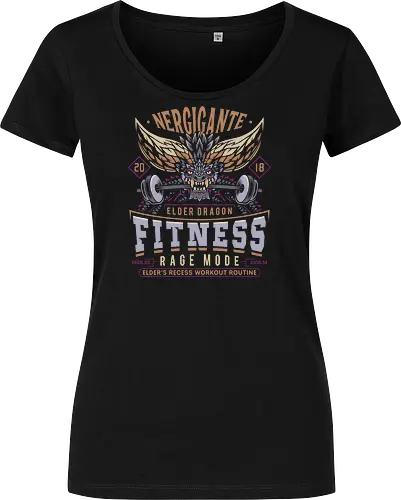 Nergigante Fitness - hunting, monster hunter world, nergigante, gamer, gaming, video games, iceborne, palico, wyvern, monster hunter rise, monster hunter wilds, furious rajang, pukei pukei, wilds ascendance - Damen T-Shirt