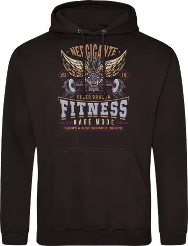 Nergigante Fitness - hunting, monster hunter world, nergigante, gamer, gaming, video games, iceborne, palico, wyvern, monster hunter rise, monster hunter wilds, furious rajang, pukei pukei, wilds ascendance - Standard Hoodie