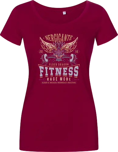 Nergigante Fitness - hunting, monster hunter world, nergigante, gamer, gaming, video games, iceborne, palico, wyvern, monster hunter rise, monster hunter wilds, furious rajang, pukei pukei, wilds ascendance - Damen T-Shirt