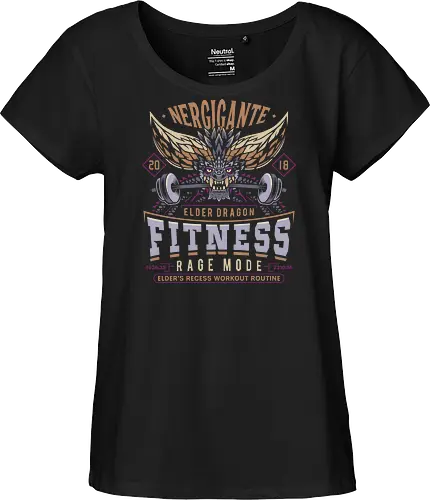 Nergigante Fitness - hunting, monster hunter world, nergigante, gamer, gaming, video games, iceborne, palico, wyvern, monster hunter rise, monster hunter wilds, furious rajang, pukei pukei, wilds ascendance - Fairtrade Girl Shirt