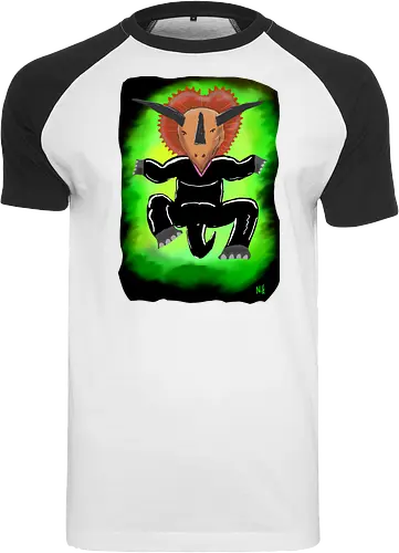 Trinityceratops - albern, Matrix, Trinity, Triceratops, Dinosaurier - Raglan T-Shirt