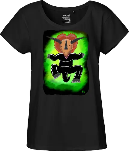 Trinityceratops - albern, Matrix, Trinity, Triceratops, Dinosaurier - Fairtrade Girl Shirt