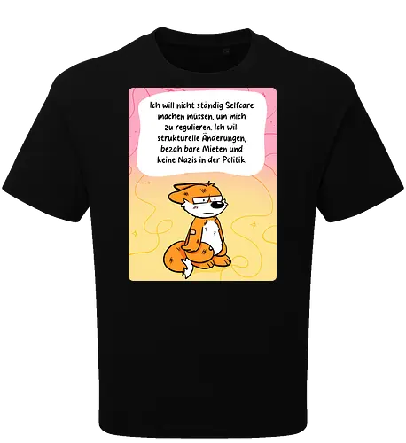 Regulationsfuchs - Fuchs, Politik, Selfcare - Oversize T-Shirt