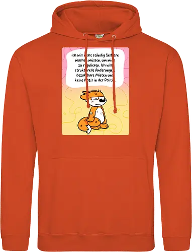 Regulationsfuchs - Fuchs, Politik, Selfcare - Standard Hoodie