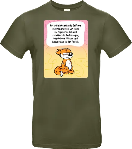 Regulationsfuchs - Fuchs, Politik, Selfcare - Standard T-Shirt