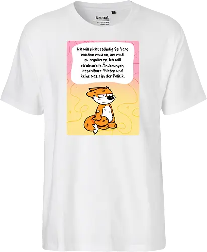 Regulationsfuchs - Fuchs, Politik, Selfcare - Fairtrade T-Shirt