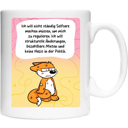 Regulationsfuchs - Fuchs, Politik, Selfcare - Keramiktasse