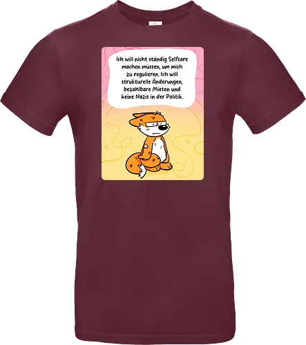 Regulationsfuchs - Fuchs, Politik, Selfcare - Standard T-Shirt