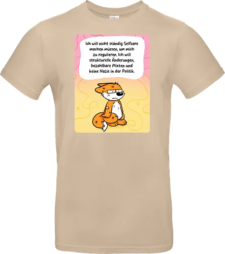 Regulationsfuchs - Fuchs, Politik, Selfcare - Standard T-Shirt