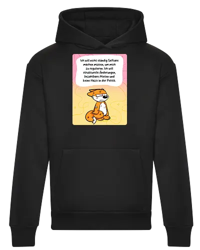 Regulationsfuchs - Fuchs, Politik, Selfcare - Heavyweight Hoodie