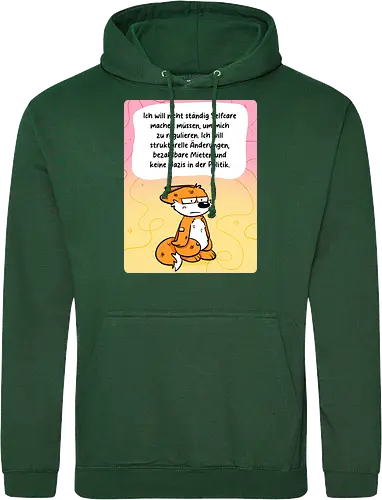 Regulationsfuchs - Fuchs, Politik, Selfcare - Standard Hoodie