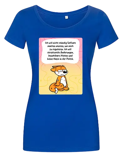 Regulationsfuchs - Fuchs, Politik, Selfcare - Damen T-Shirt