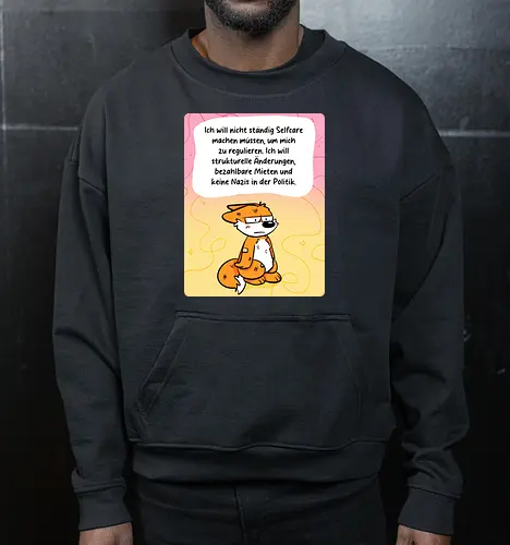 Regulationsfuchs - Fuchs, Politik, Selfcare - Cropped Sweatshirt