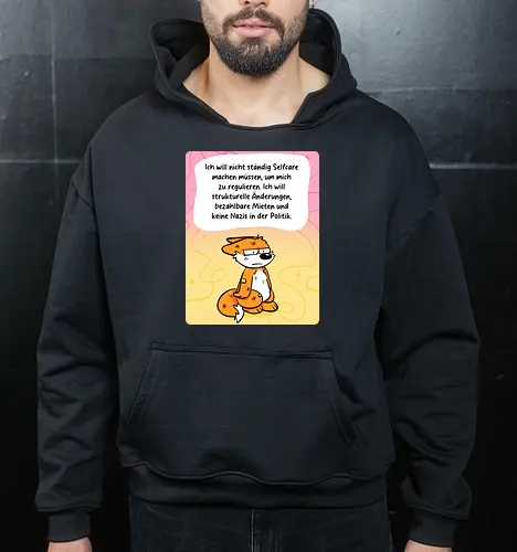 Regulationsfuchs - Fuchs, Politik, Selfcare - Cropped Hoodie