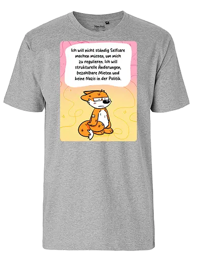 Regulationsfuchs - Fuchs, Politik, Selfcare - Fairtrade T-Shirt