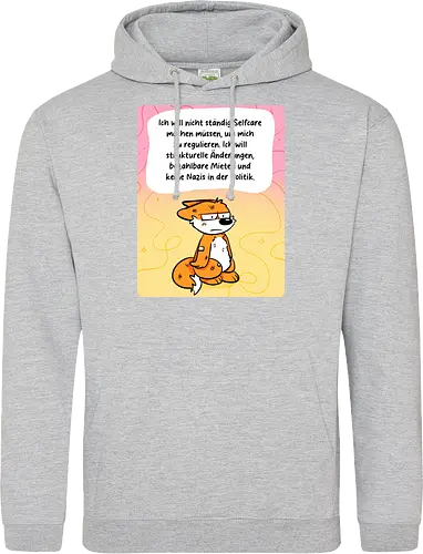 Regulationsfuchs - Fuchs, Politik, Selfcare - Standard Hoodie