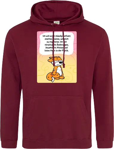 Regulationsfuchs - Fuchs, Politik, Selfcare - Standard Hoodie