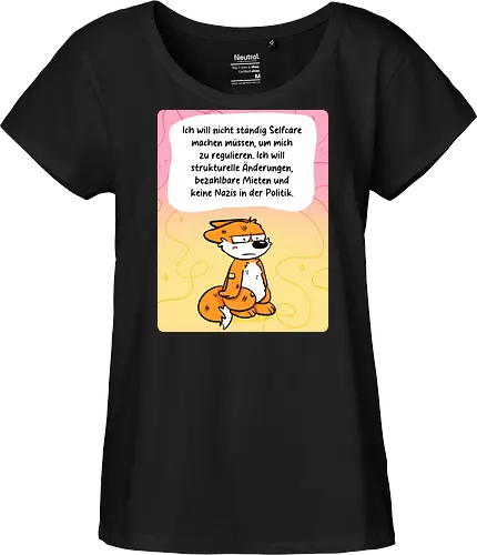 Regulationsfuchs - Fuchs, Politik, Selfcare - Fairtrade Girl Shirt