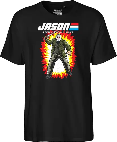 G.I JASON - horror, halloween, slasher, mashup, parody, comic, 80s, hero - Fairtrade T-Shirt