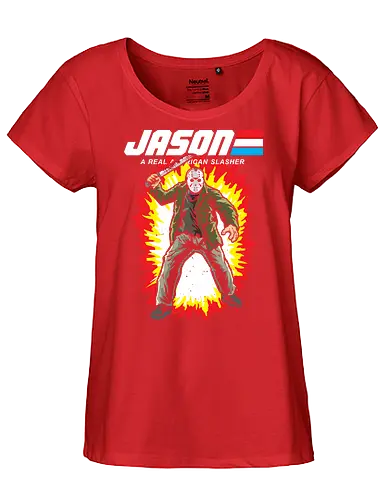 G.I JASON - horror, halloween, slasher, mashup, parody, comic, 80s, hero - Fairtrade Girl Shirt