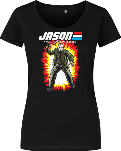 G.I JASON - horror, halloween, slasher, mashup, parody, comic, 80s, hero - Damen T-Shirt