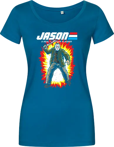 G.I JASON - horror, halloween, slasher, mashup, parody, comic, 80s, hero - Damen T-Shirt