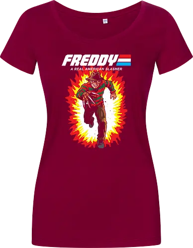 G.I FREDDY - horror, halloween, slasher, mashup, parody, comic, 80s, hero - Damen T-Shirt
