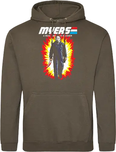 G.I MYERS - horror, halloween, slasher, mashup, parody, comic, 80s, hero - Standard Hoodie