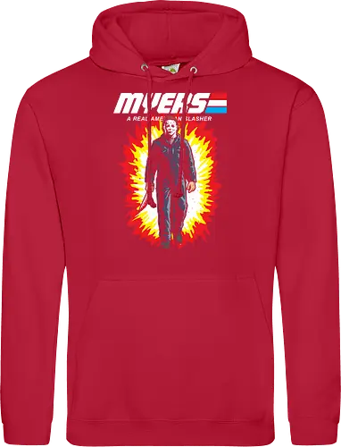 G.I MYERS - horror, halloween, slasher, mashup, parody, comic, 80s, hero - Standard Hoodie