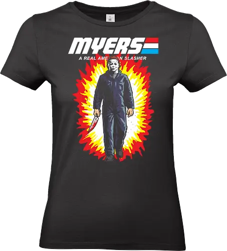 G.I MYERS - horror, halloween, slasher, mashup, parody, comic, 80s, hero - Standard T-Shirt (Frauen)