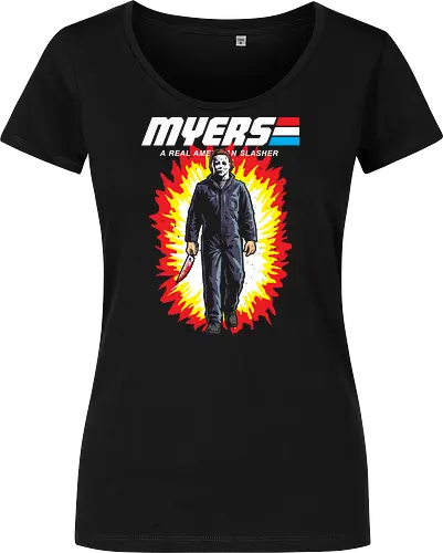 G.I MYERS - horror, halloween, slasher, mashup, parody, comic, 80s, hero - Damen T-Shirt