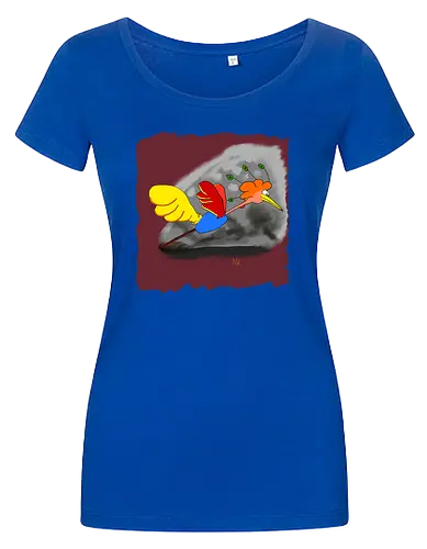 Schräger Vogel - albern, Vogel, Tiere - Damen T-Shirt
