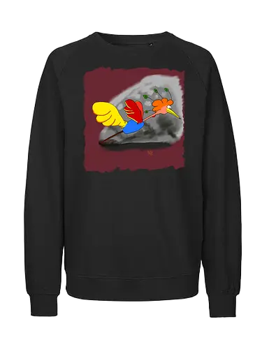 Schräger Vogel - albern, Vogel, Tiere - Fairtrade Sweatshirt