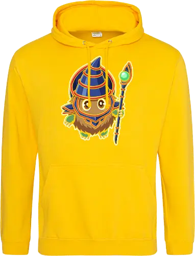 Magical Mascot: The Ultimate Kuriboh - Kuriboh shirt, Dark Magician cosplay graphic, Yu-Gi-Oh merch, nostalgic anime streetwear, trading card game apparel, kawaii monster design, 90s anime clothing, aesthetic otaku fashion, funny anime mashup tee, classic duelist merch - Standard Hoodie