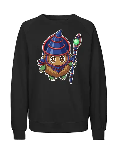 Magical Mascot: The Ultimate Kuriboh - Kuriboh shirt, Dark Magician cosplay graphic, Yu-Gi-Oh merch, nostalgic anime streetwear, trading card game apparel, kawaii monster design, 90s anime clothing, aesthetic otaku fashion, funny anime mashup tee, classic duelist merch - Fairtrade Sweatshirt