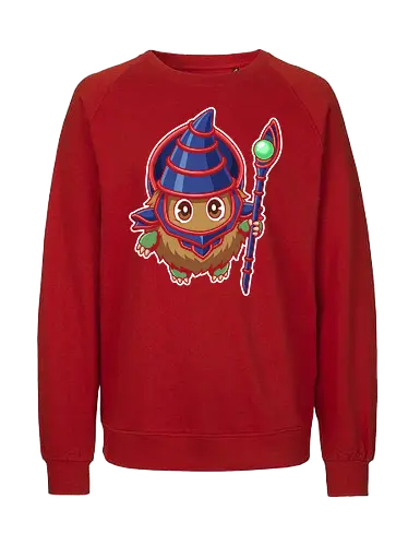 Magical Mascot: The Ultimate Kuriboh - Kuriboh shirt, Dark Magician cosplay graphic, Yu-Gi-Oh merch, nostalgic anime streetwear, trading card game apparel, kawaii monster design, 90s anime clothing, aesthetic otaku fashion, funny anime mashup tee, classic duelist merch - Fairtrade Sweatshirt