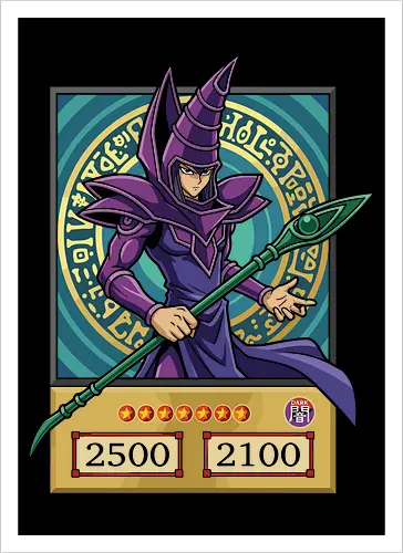 Ultimate Spellcaster: The Magician Card - Dark Magician shirt, Yu-Gi-Oh graphic tee, anime trading card apparel, nostalgic 90s anime streetwear, Yami Yugi spellcaster merch, retro TCG clothing, magical circle anime design, classic duelist fashion, aesthetic otaku shirt, pop culture card game tee - Kunstdruck