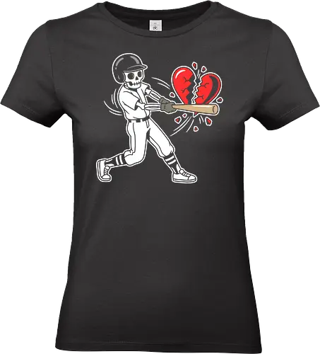 Heartbreaker: The Grand Slam - broken heart shirt, anti valentine graphic tee, negative space apparel, baseball heartbreaker design, edgy breakup streetwear, sarcastic love clothing, minimalist sports fashion, shattered heart graphic, aesthetic indie tee, funny heartbreak merch - Standard T-Shirt (Frauen)