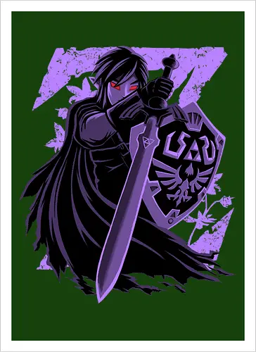 I'm A Shadow - Dark Link, Legend, Hero of Time, Shadow - Kunstdruck