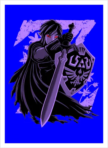 I'm A Shadow - Dark Link, Legend, Hero of Time, Shadow - Kunstdruck